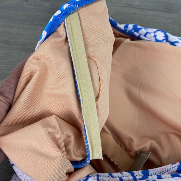 J. Crew x SZ Blockprints Ruched One Shoulder Swimsuit in Nila Print Sz.16 NWT - Picture 12 of 15